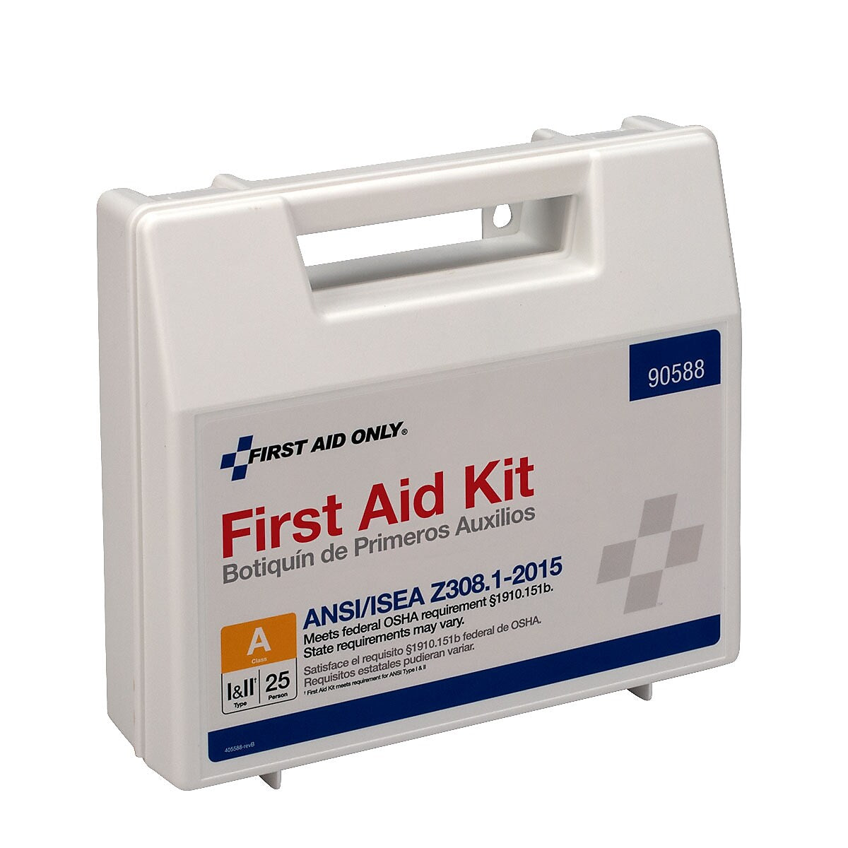 First Aid Only First Aid Kits, 89 Pieces, 25 People, White