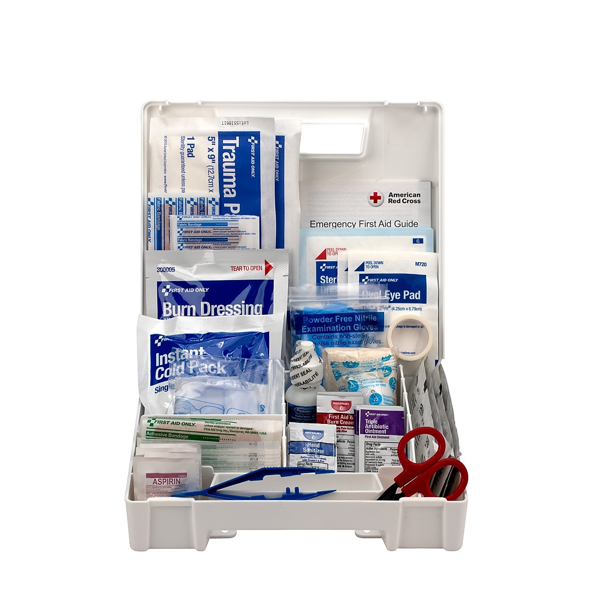 First Aid Only First Aid Kits for 25 People, 141 Pieces, White