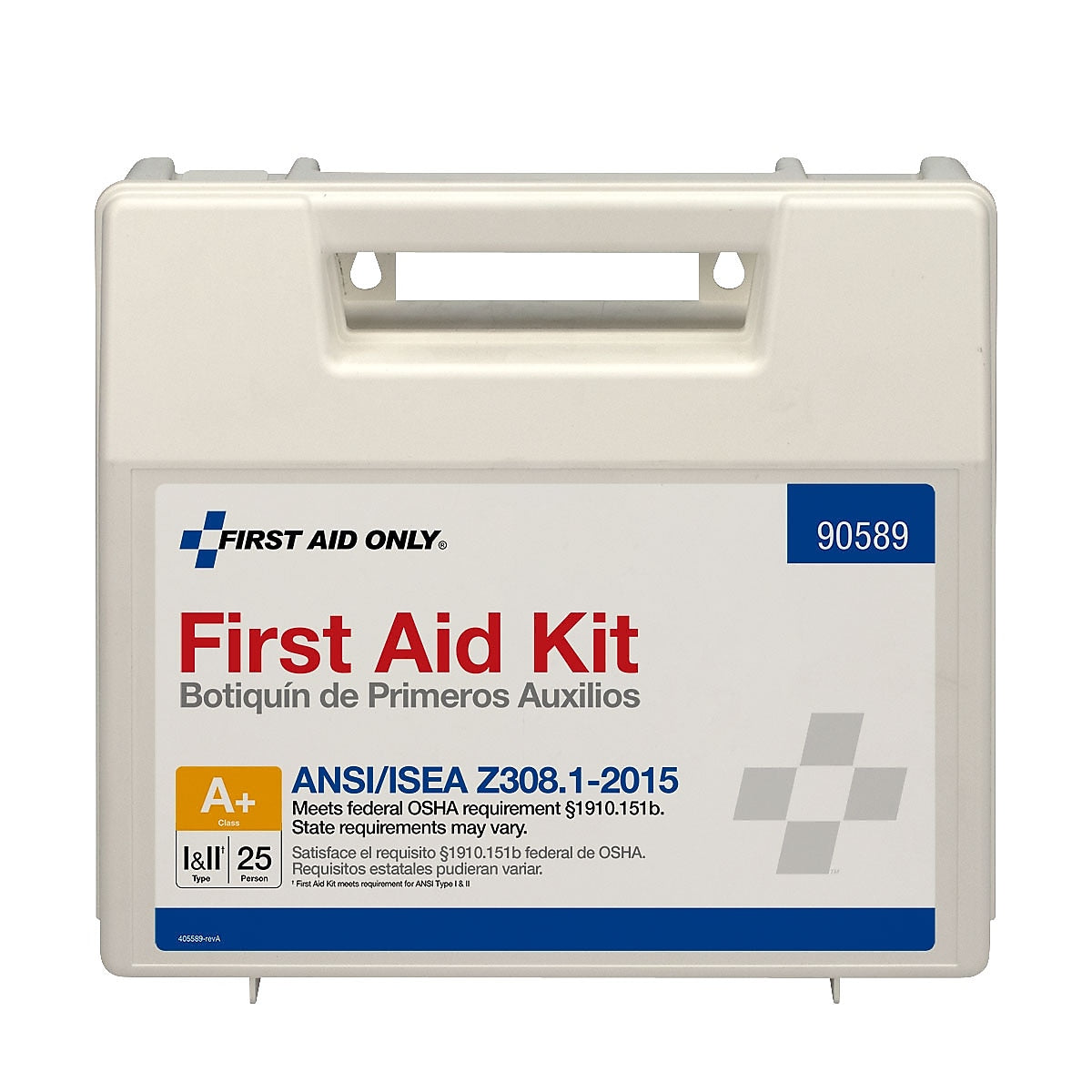 First Aid Only First Aid Kits for 25 People, 141 Pieces, White