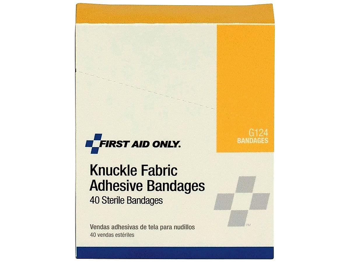 First Aid Only Knuckle Fabric Bandages, 2.5
