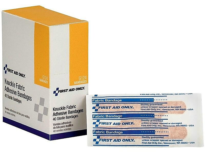 First Aid Only Knuckle Fabric Bandages, 2.5