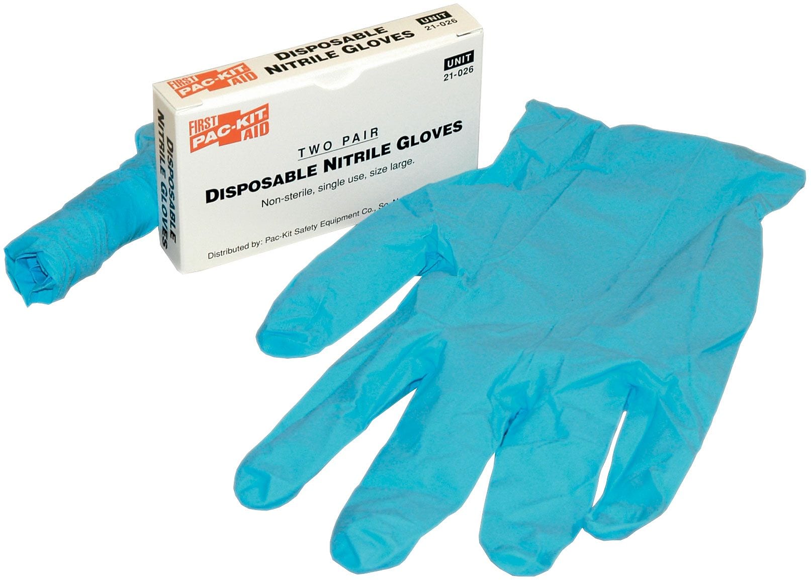 First Aid Only Nitrile Exam Gloves, Latex Free, 4/Box