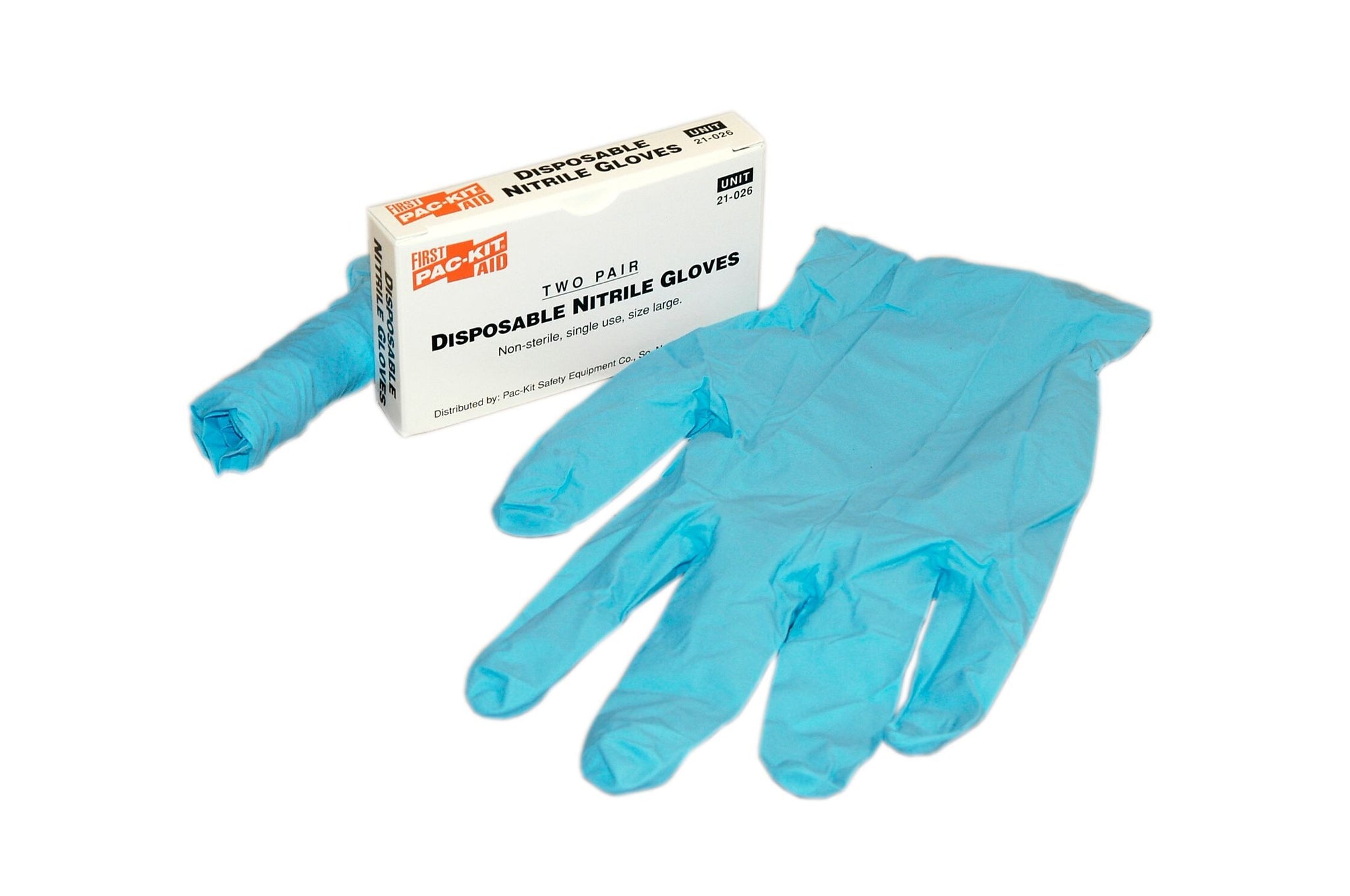 First Aid Only Nitrile Exam Gloves, Latex Free, 4/Box