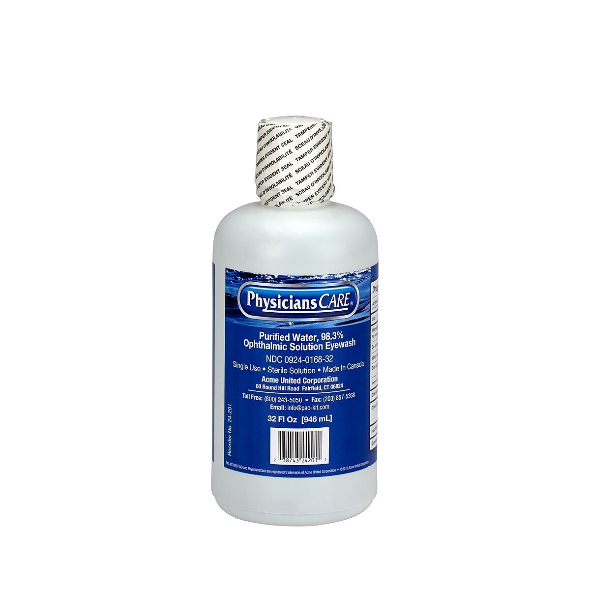 First Aid Only PhysiciansCare Eye Wash, 32 oz.