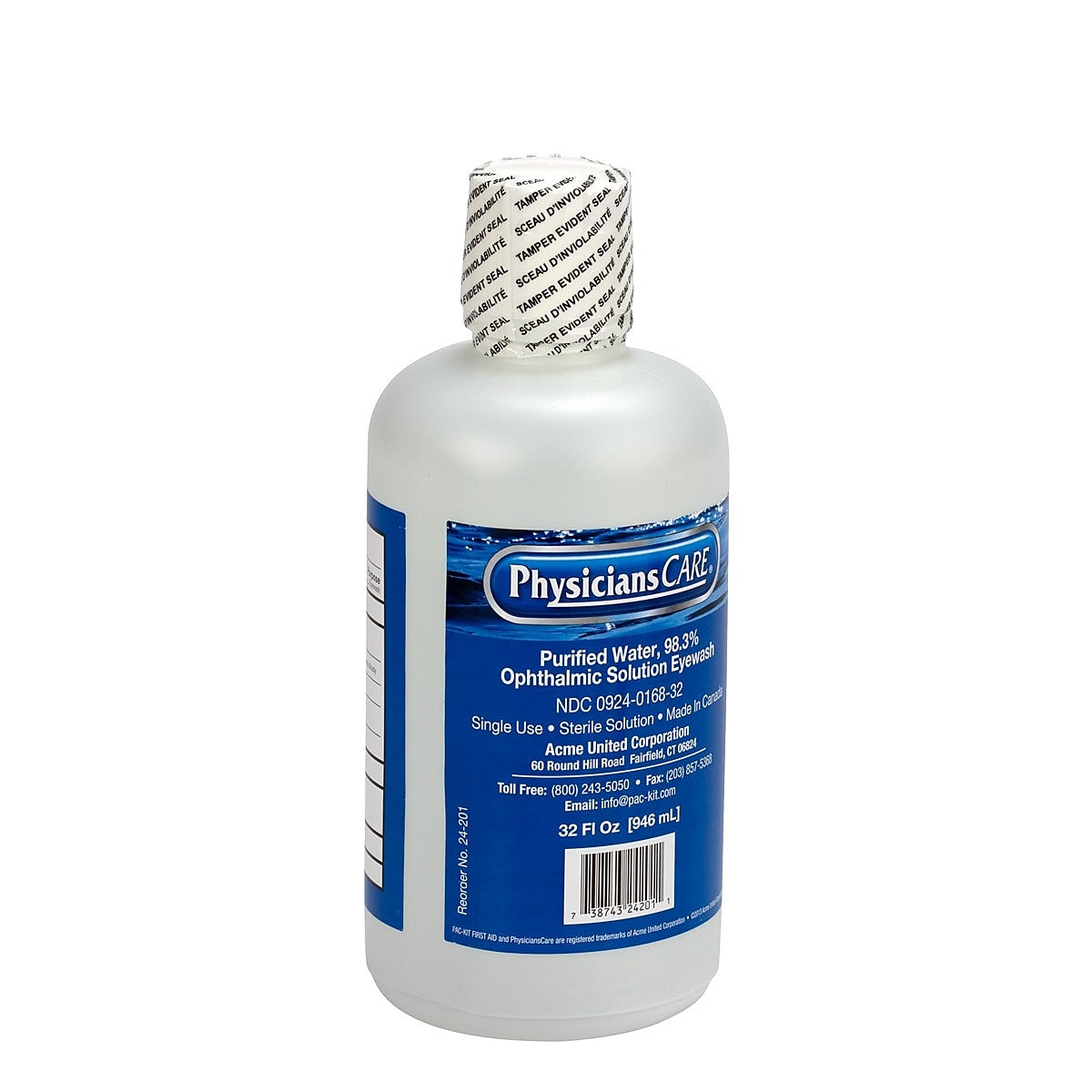 First Aid Only PhysiciansCare Eye Wash, 32 oz.