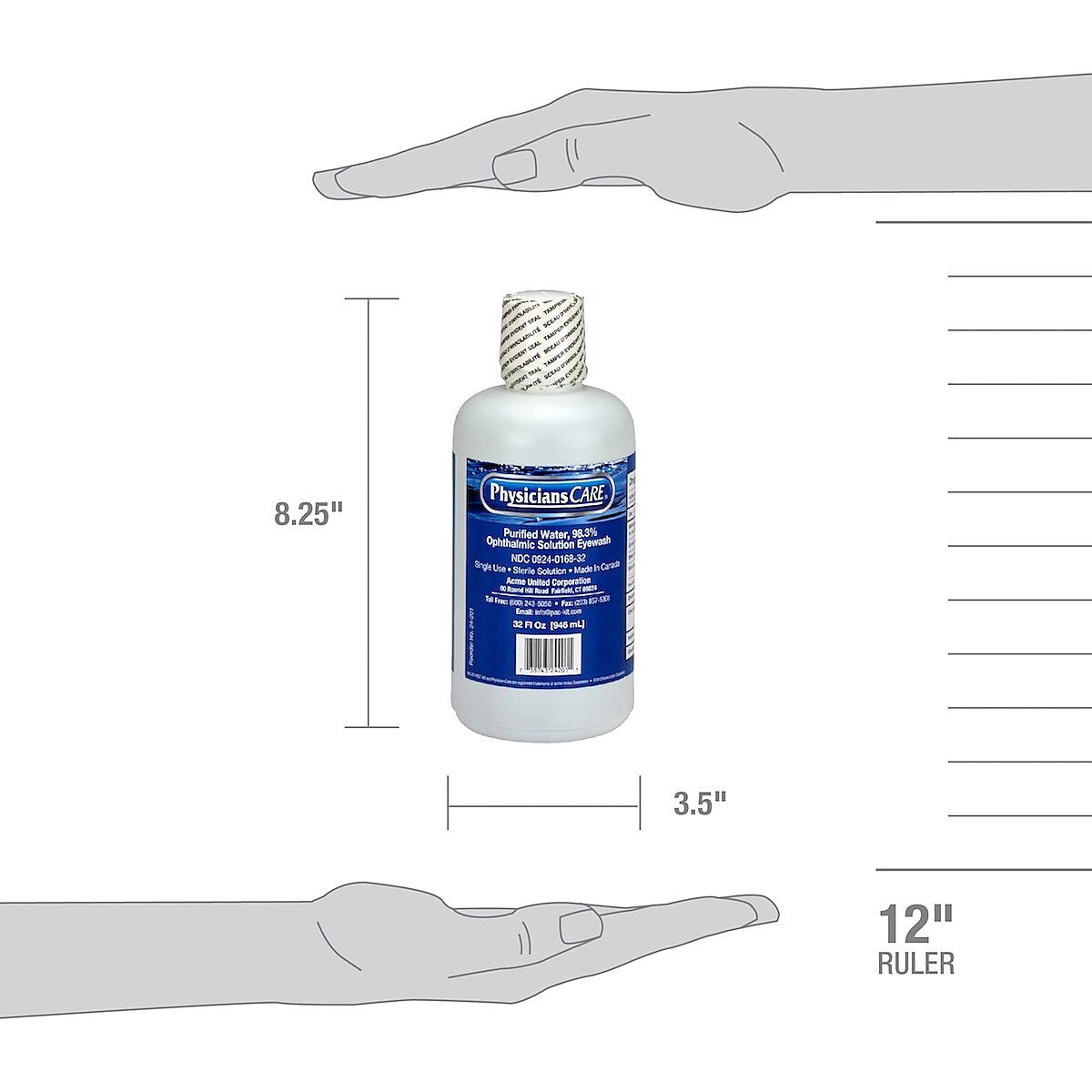 First Aid Only PhysiciansCare Eye Wash, 32 oz.