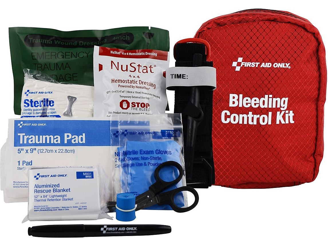 First Aid Only Right Right Response Bleeding Control Kit for Limb & Torso Wounds
