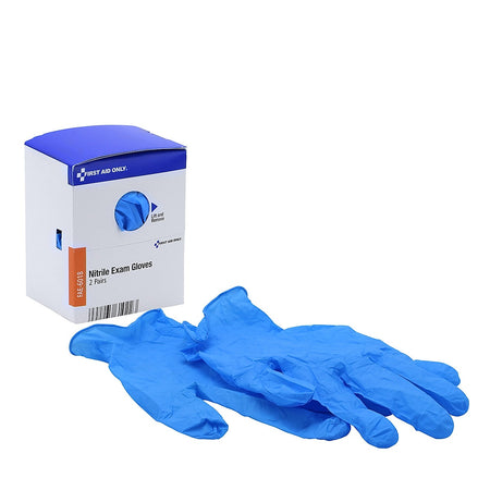 First Aid Only SmartCompliance Refill Powder Free Nitrile Exam Gloves, Latex Free, Large, 4/Box