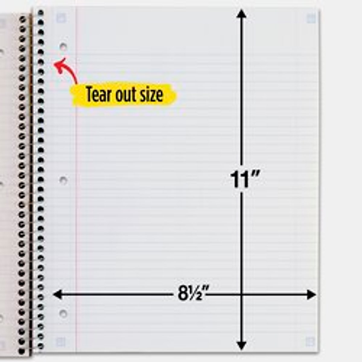 Five Star 1-Subject Notebook, 8.5