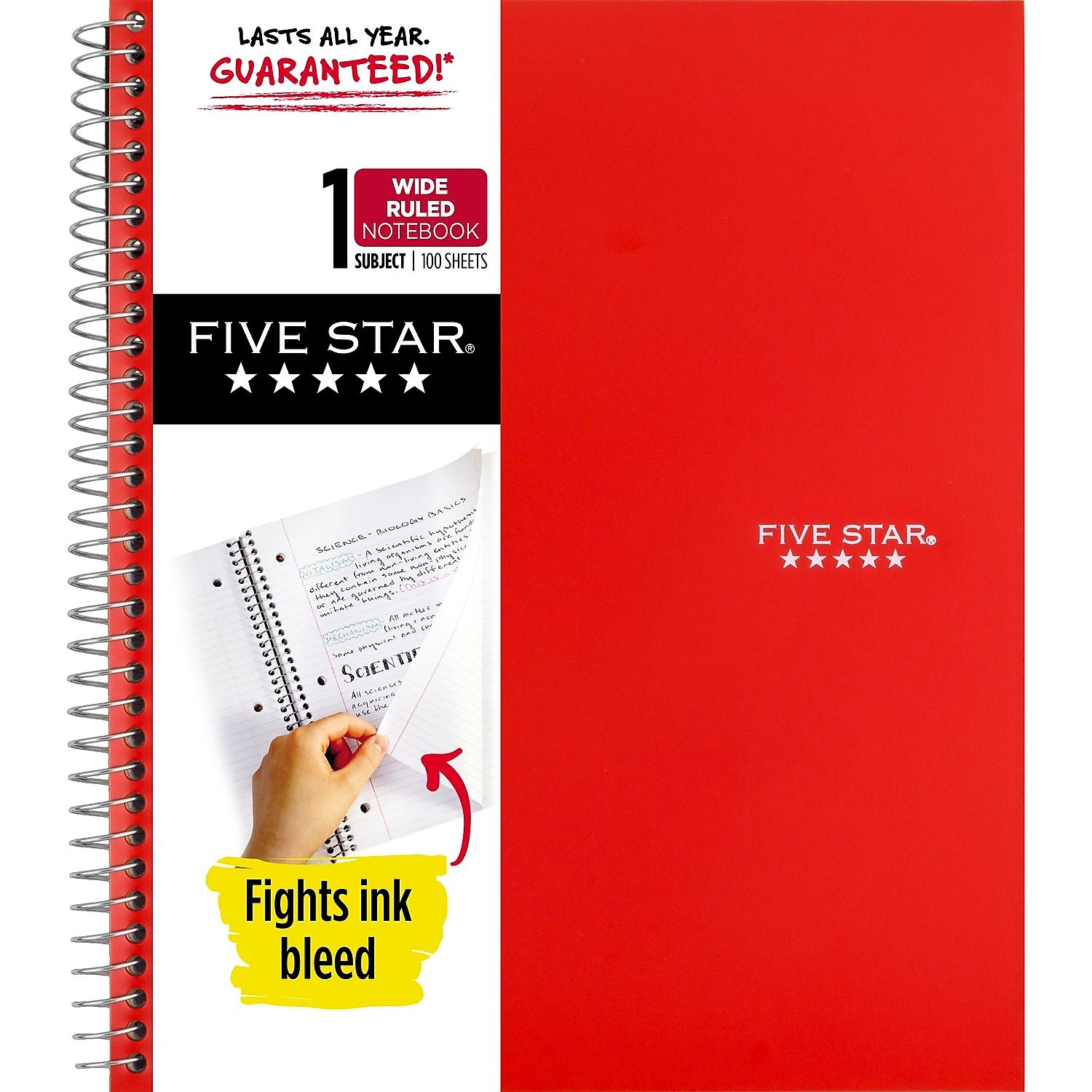 Five Star 1-Subject Notebooks, 8