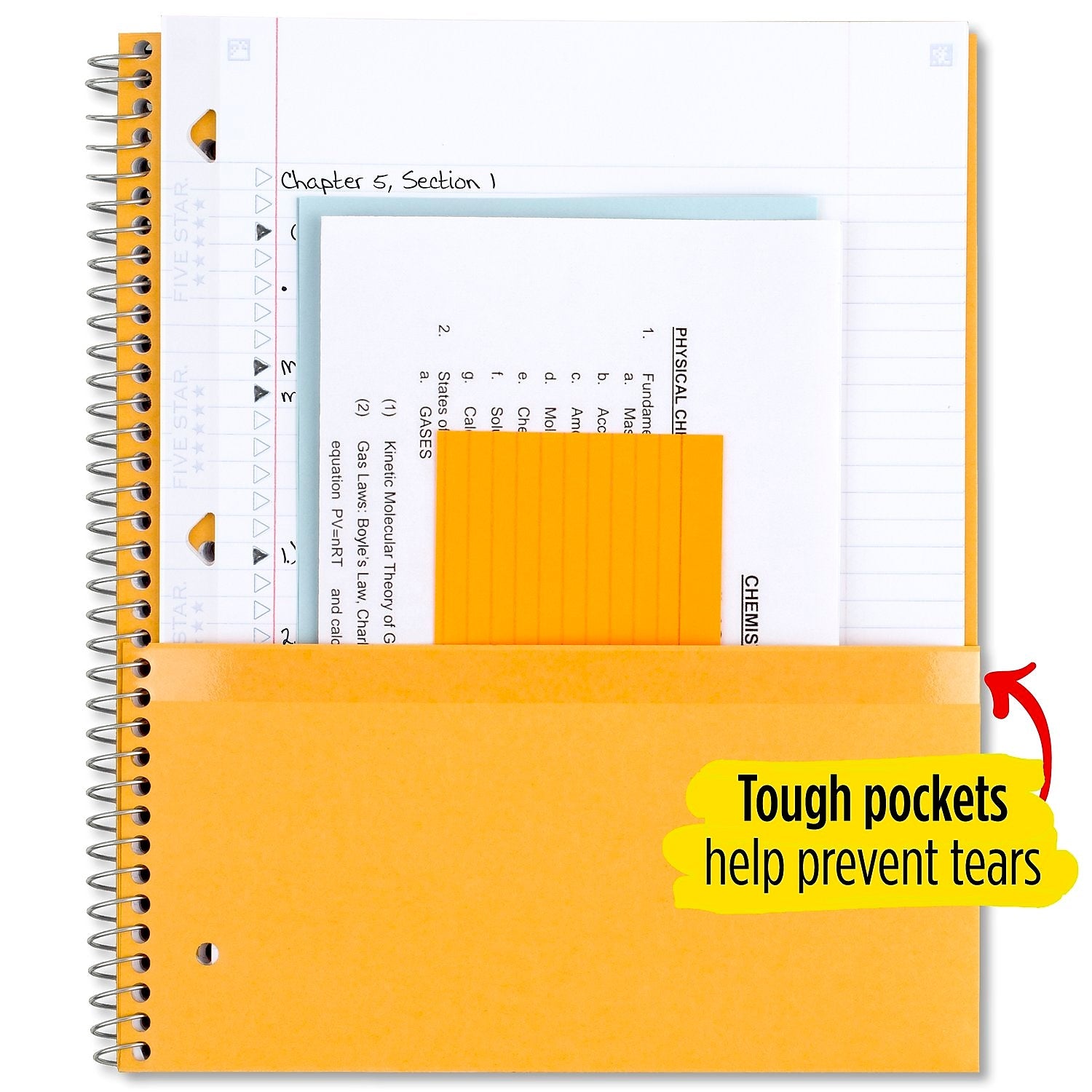 Five Star 3-Subject Notebooks, 8.5