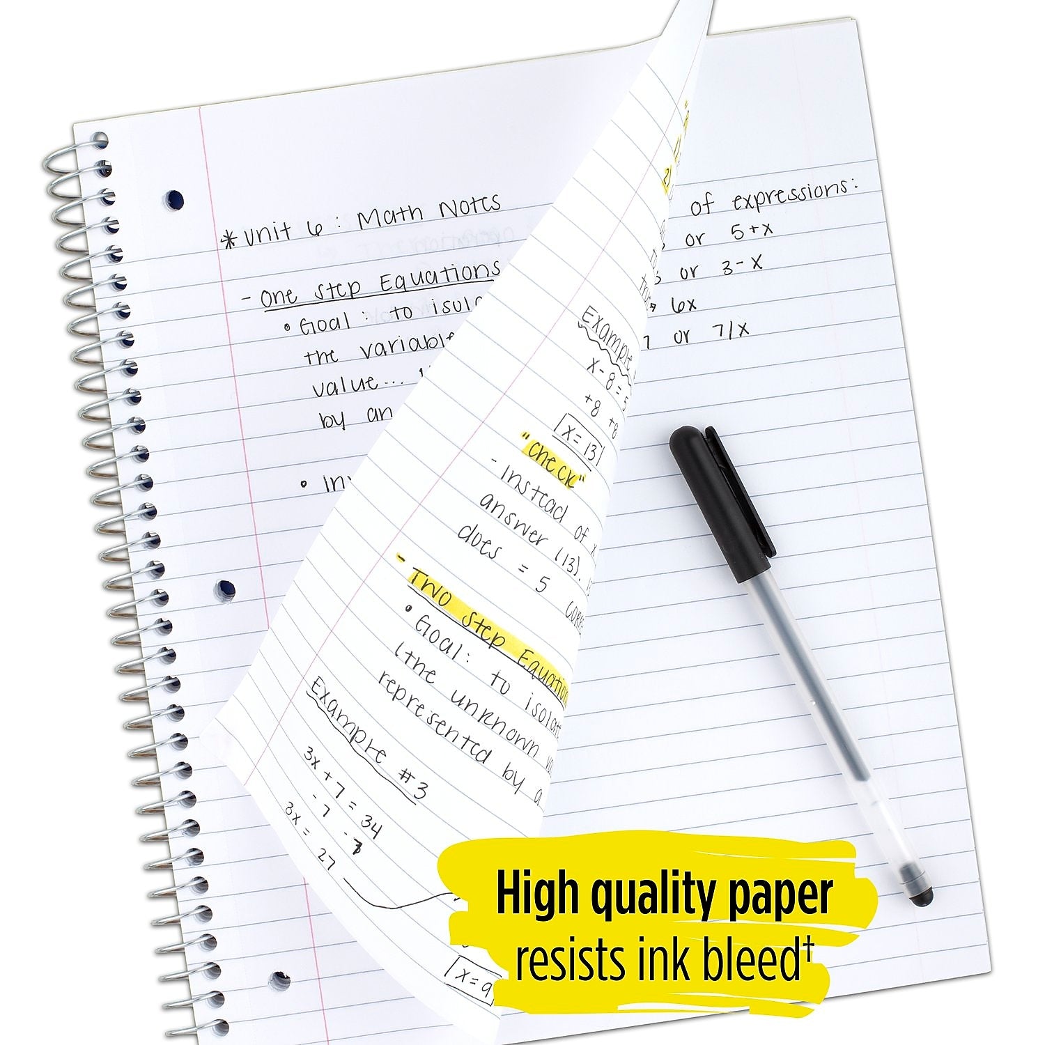 Five Star 3-Subject Wirebound Notebook, 8-1/2