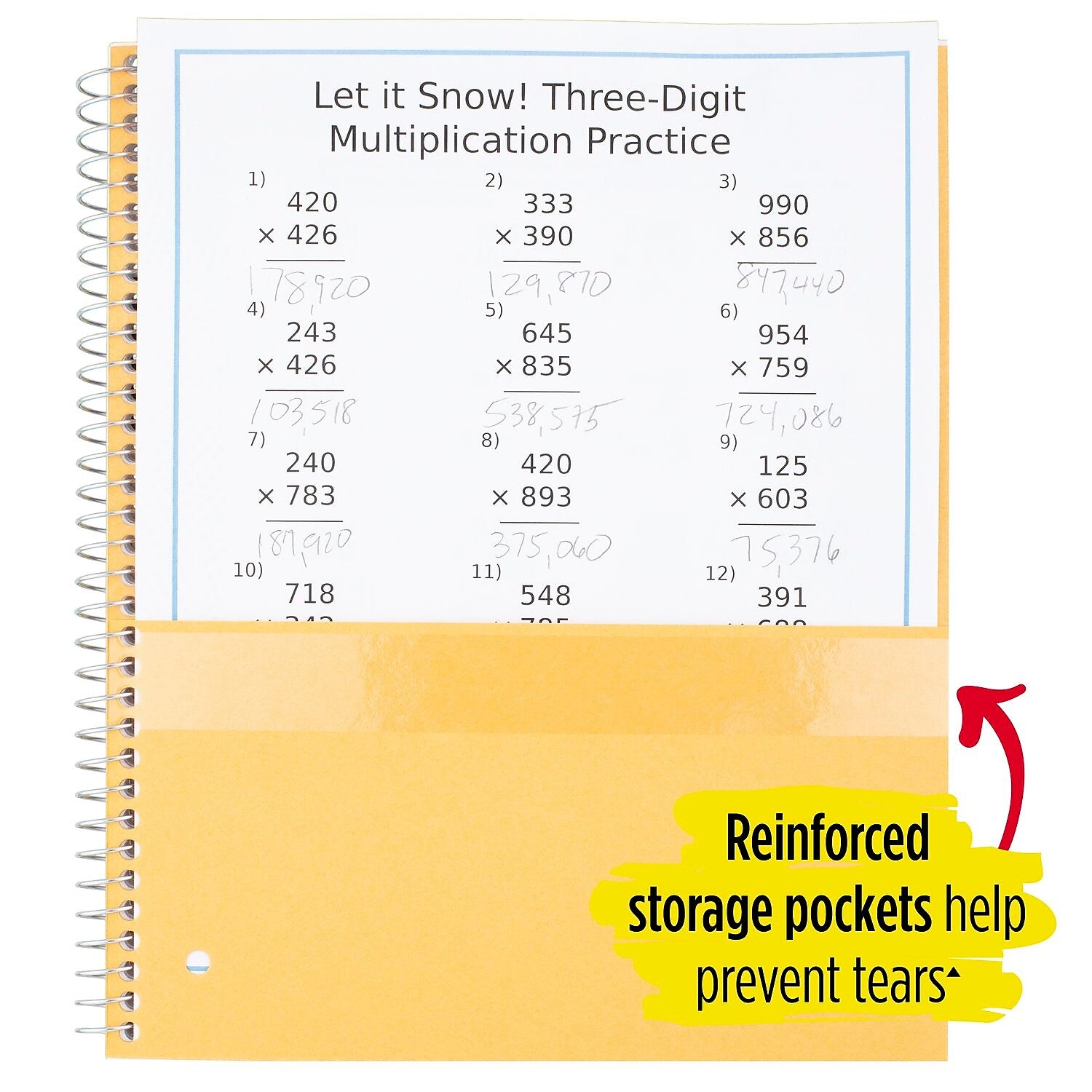 Five Star 3-Subject Wirebound Notebook, 8-1/2