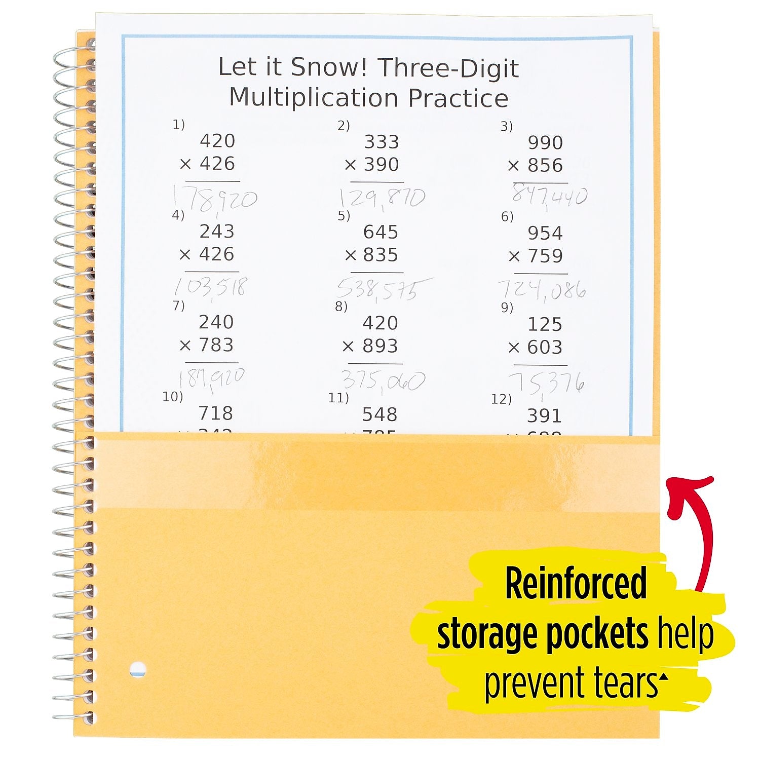 Five Star 3-Subject Wirebound Notebook, 8-1/2