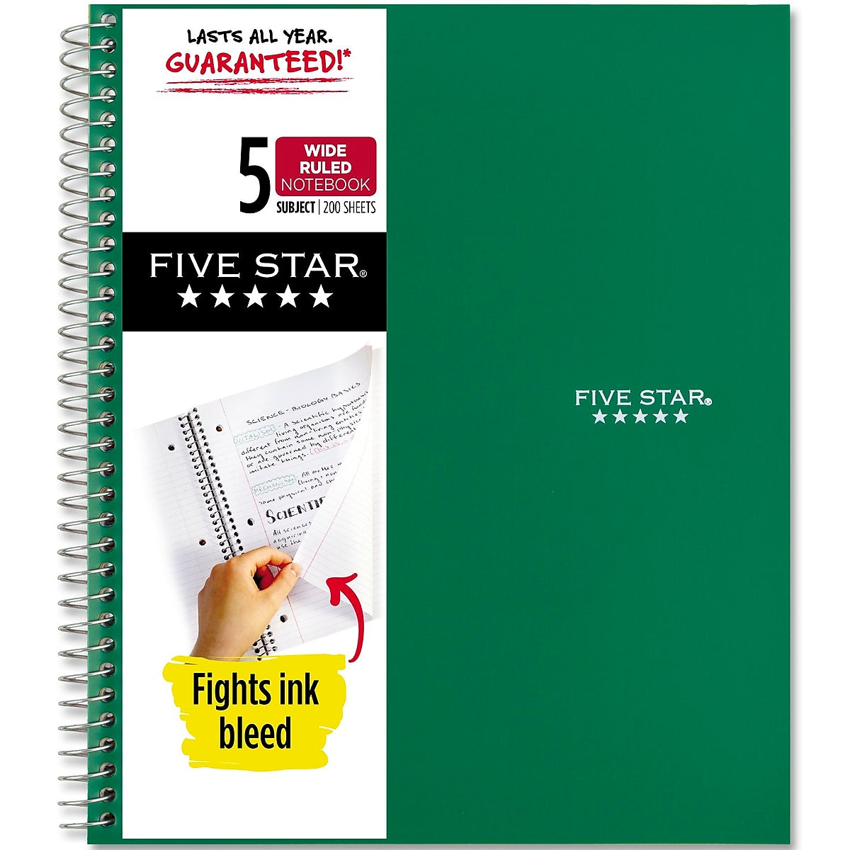 Five Star 5-Subject Subject Notebooks, 8