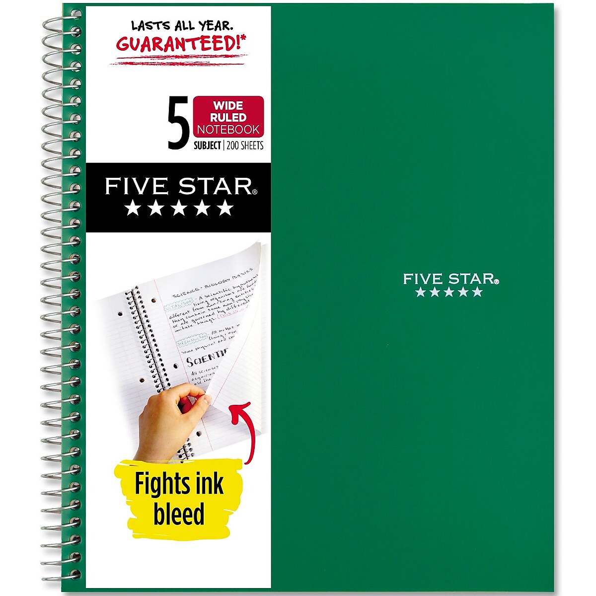 Five Star 5-Subject Subject Notebooks, 8