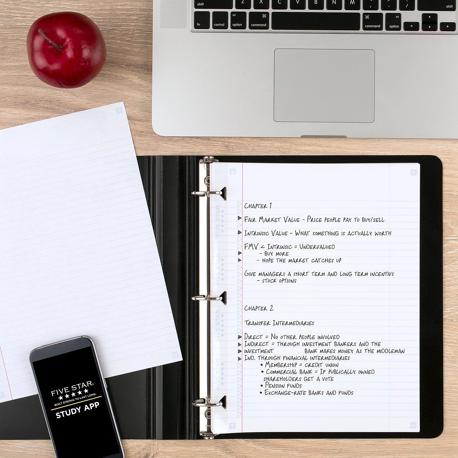Five Star Reinforced College Ruled Filler Paper, 8.5