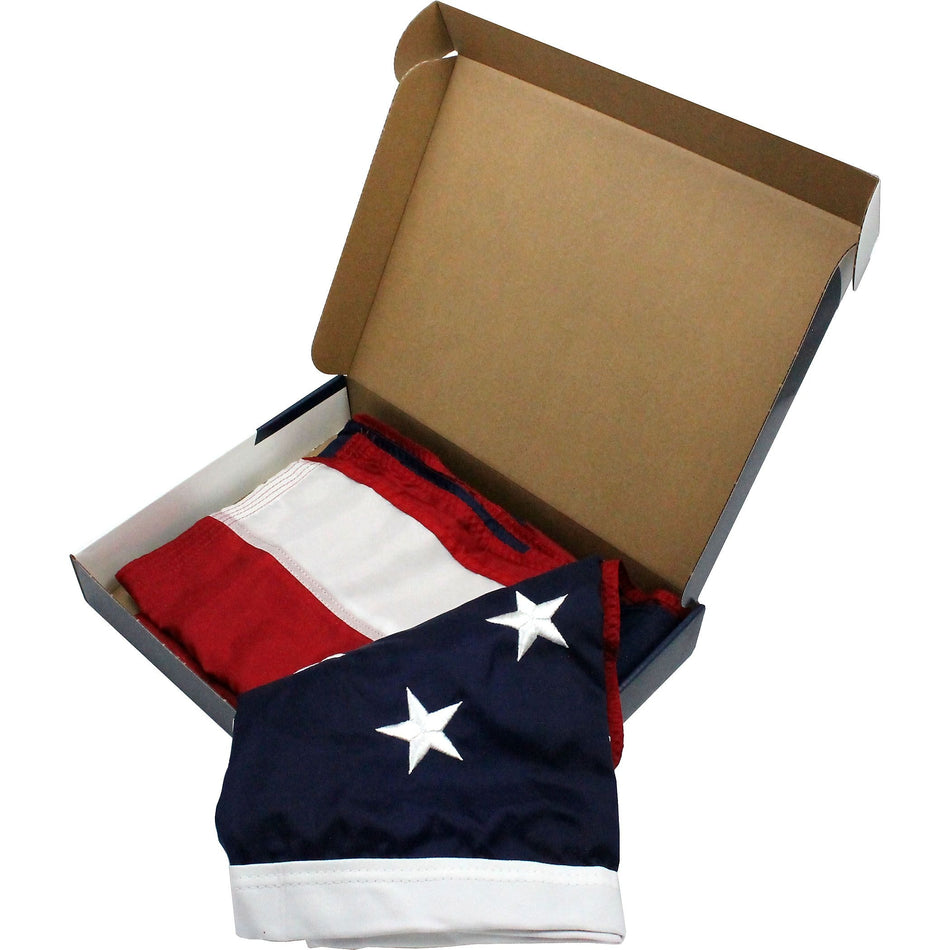 Flagzone Durawavez Nylon Outdoor U.S. Flag with Heading & Grommets, 4' x 6'