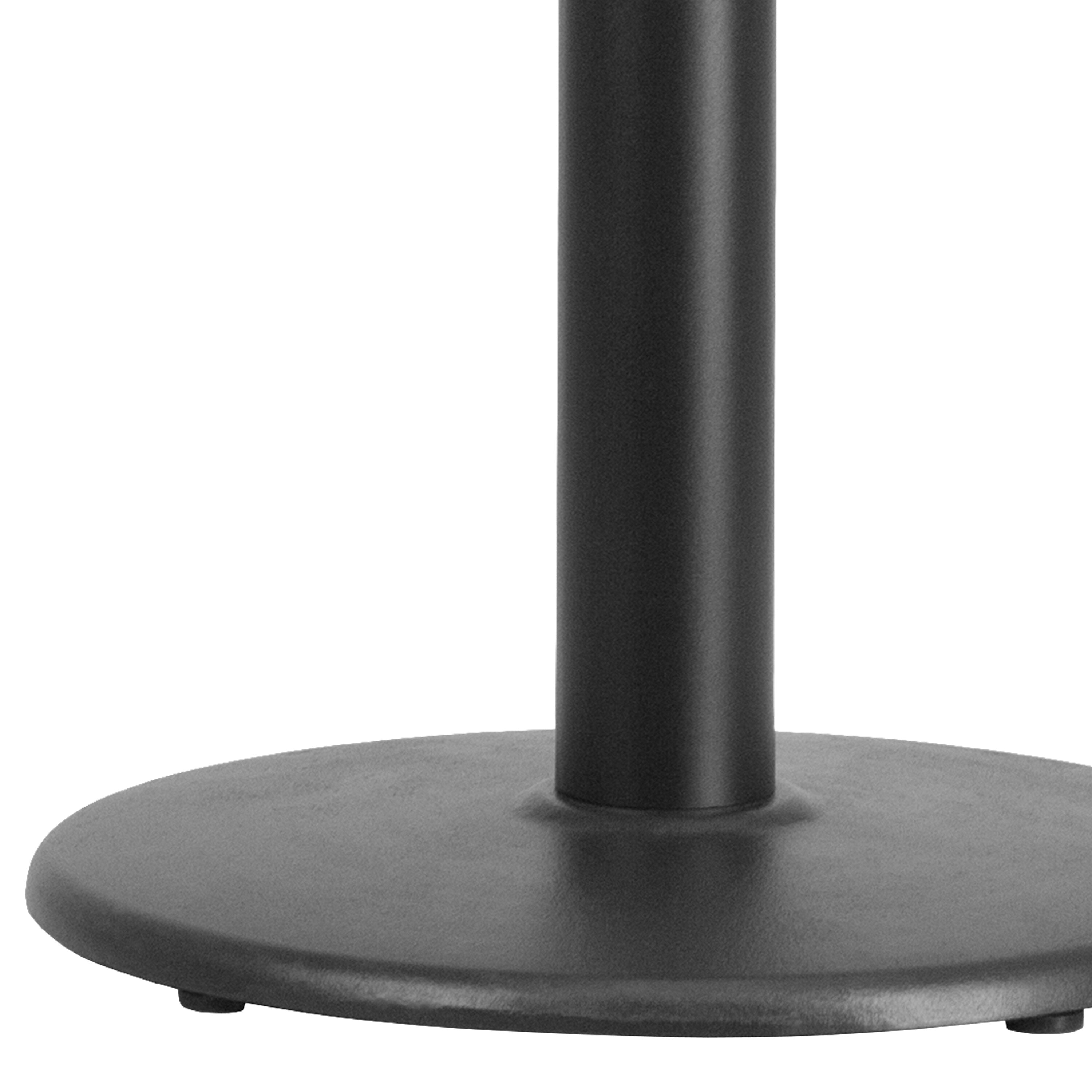 Flash Furniture 18'' Round Restaurant Table Base With 3'' Dia. Table Height Column, Black