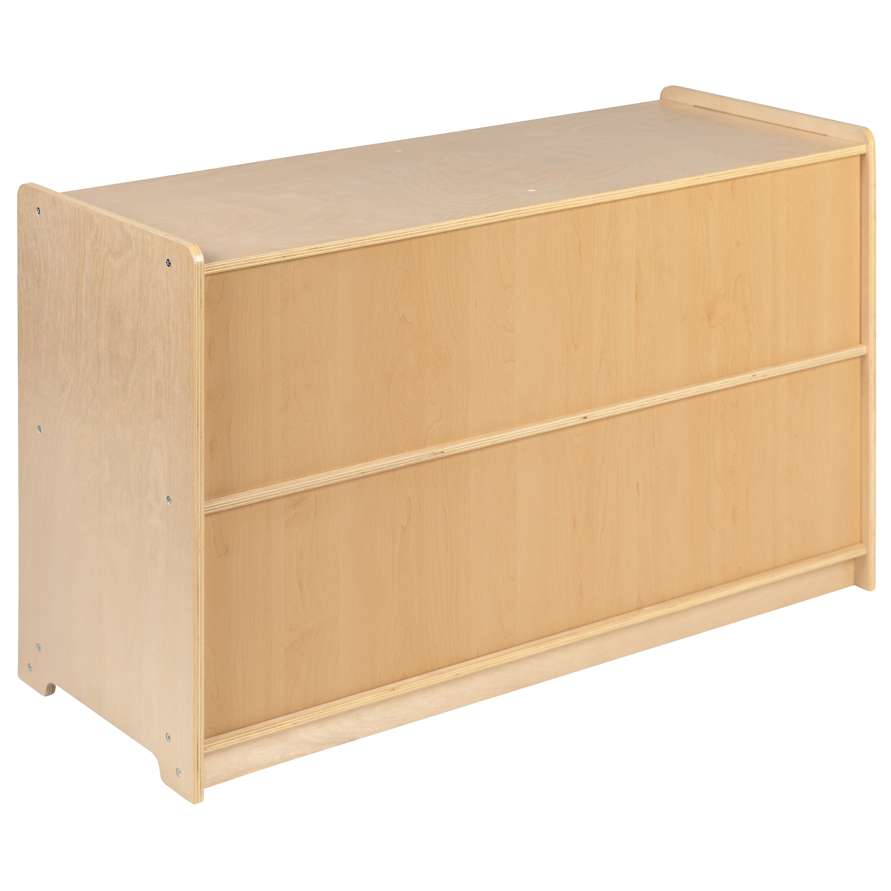 Flash Furniture 24"H x 36"L Wooden 5 Section School Classroom Storage Cabinet, Natural