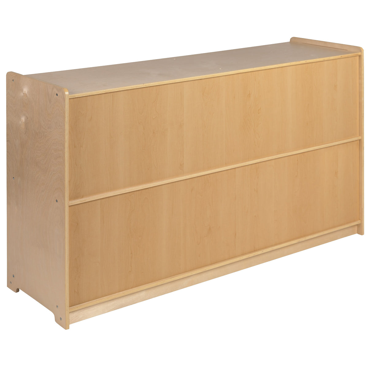 Flash Furniture 30"H x 48"L Wooden 5 Section School Classroom Storage Cabinet, Natural