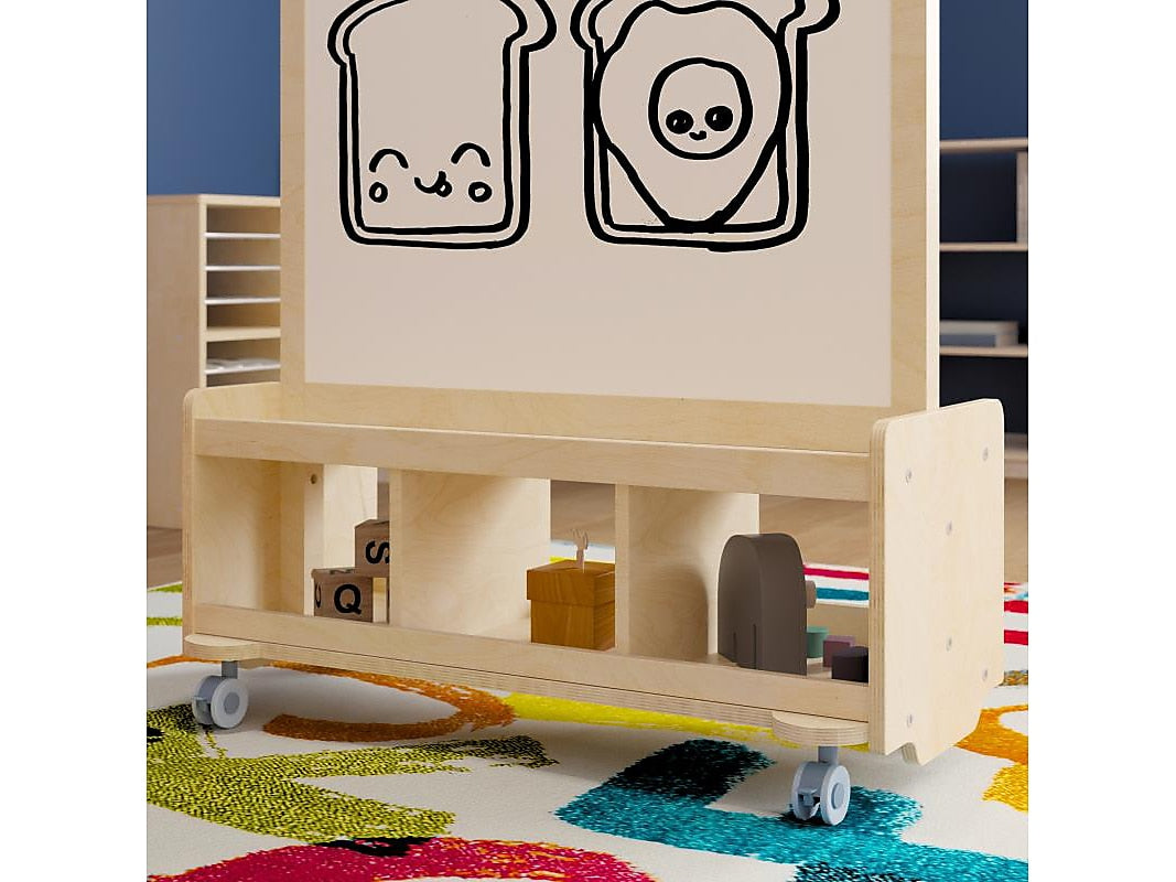 Flash Furniture Bright Beginnings 2-Person Art Station, 39.5