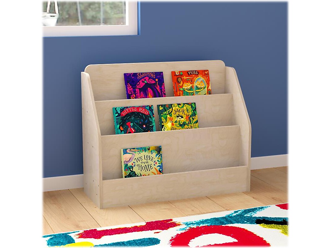 Flash Furniture Bright Beginnings 3-Section Book Display Unit, 25.75