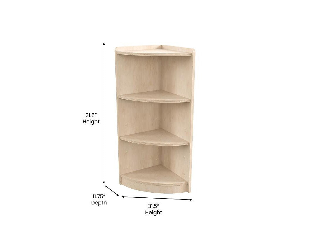 Flash Furniture Bright Beginnings 3-Section Corner Storage Unit, 31.5