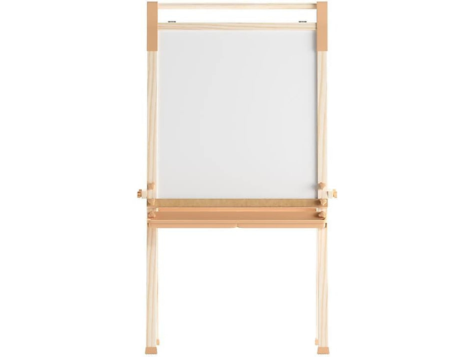 Flash Furniture Bright Beginnings Art Easel, 49", Natural Birch Plywood