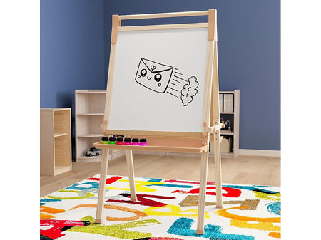 Flash Furniture Bright Beginnings Art Easel, 49", Natural Birch Plywood