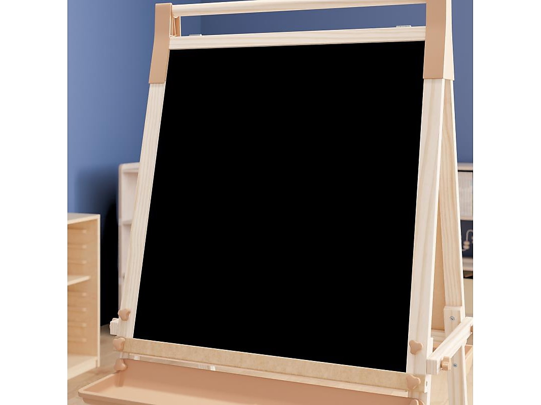 Flash Furniture Bright Beginnings Art Easel, 49", Natural Birch Plywood