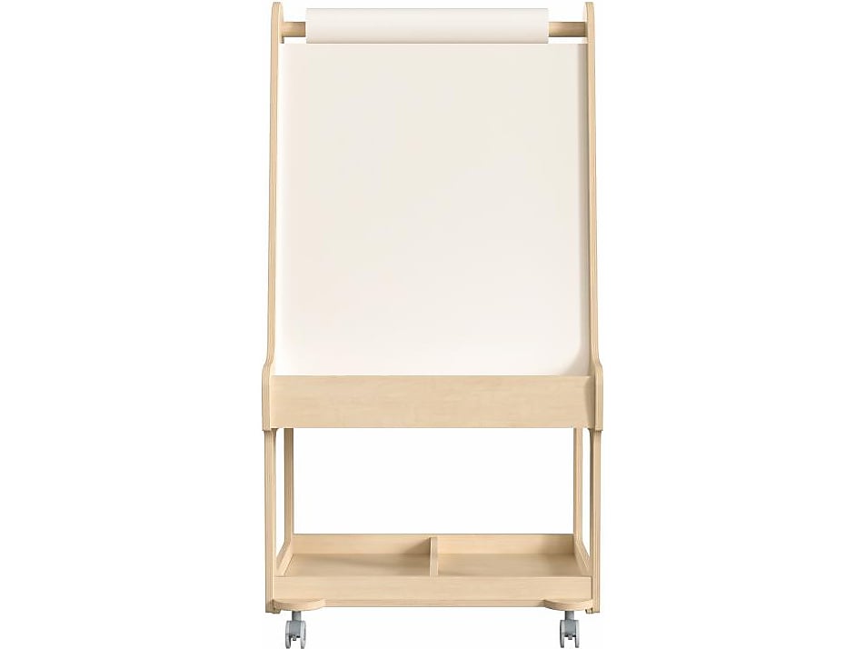 Flash Furniture Bright Beginnings Display Easel, 48.25", Brown Birch Plywood