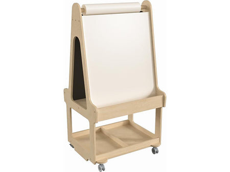 Flash Furniture Bright Beginnings Display Easel, 48.25", Brown Birch Plywood