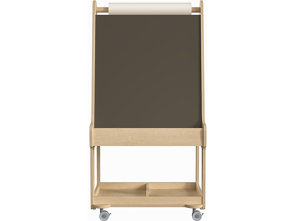 Flash Furniture Bright Beginnings Display Easel, 48.25", Brown Birch Plywood