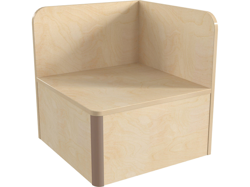 Flash Furniture Bright Beginnings Hercules Square Corner Table, 16.5" x 16.5", Beech