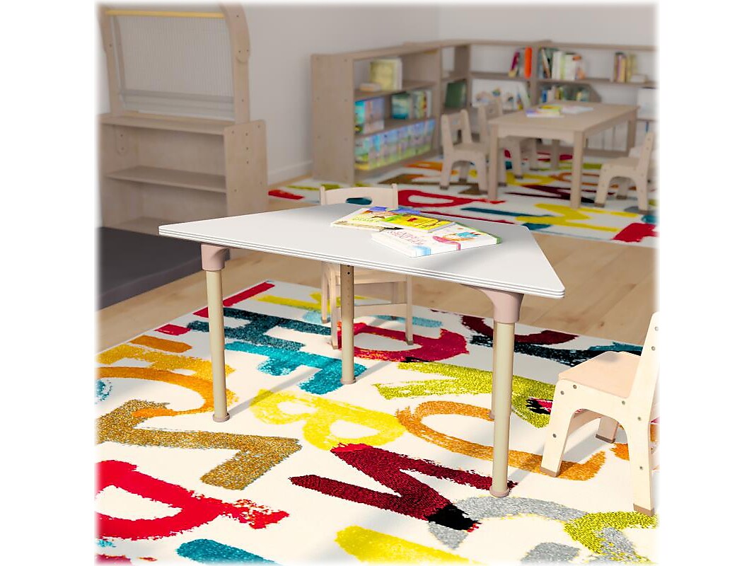 Flash Furniture Bright Beginnings Hercules Trapezoid Table, 47