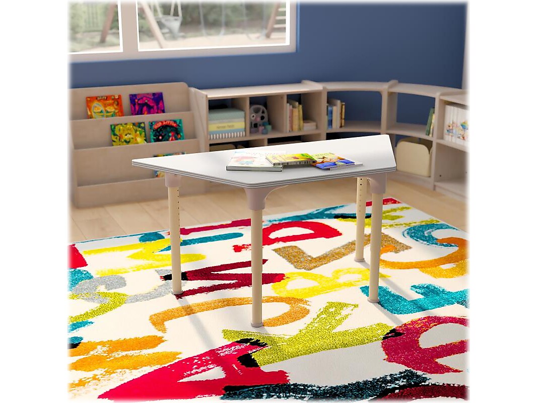 Flash Furniture Bright Beginnings Hercules Trapezoid Table, 47