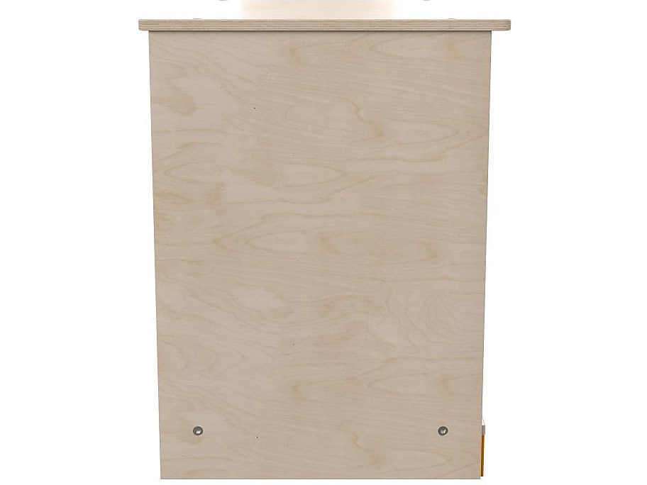 Flash Furniture Bright Beginnings Kids' 2-Shelf Kitchen Cabinet, Brown/Orange