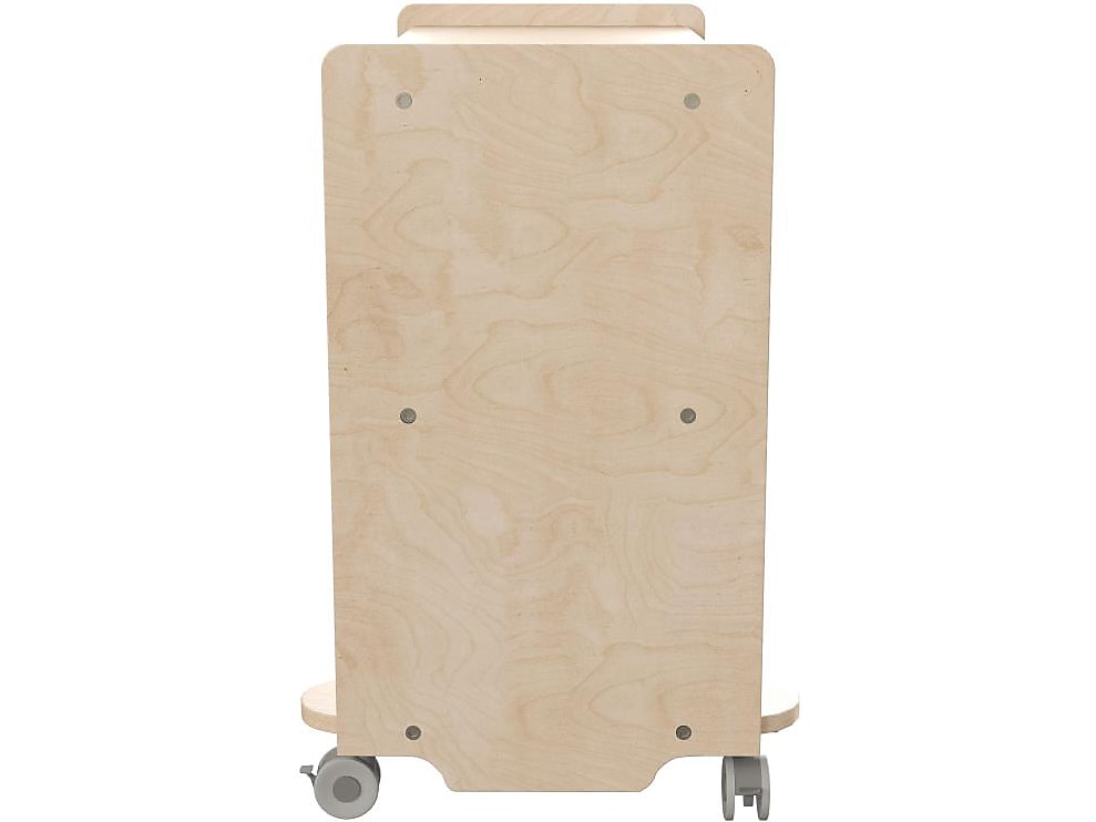 Flash Furniture Bright Beginnings Mobile 2-Section Storage Cart, 24.5