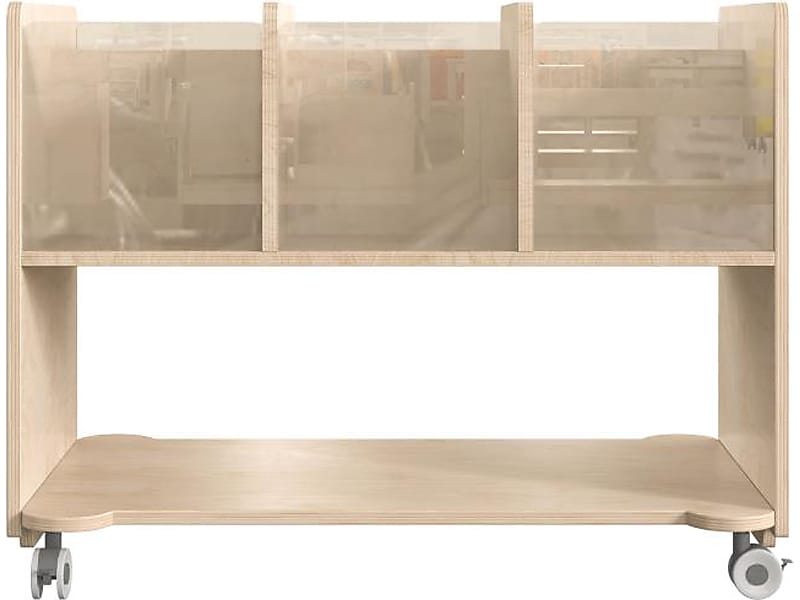 Flash Furniture Bright Beginnings Mobile 7-Section Storage Cart, 24.5