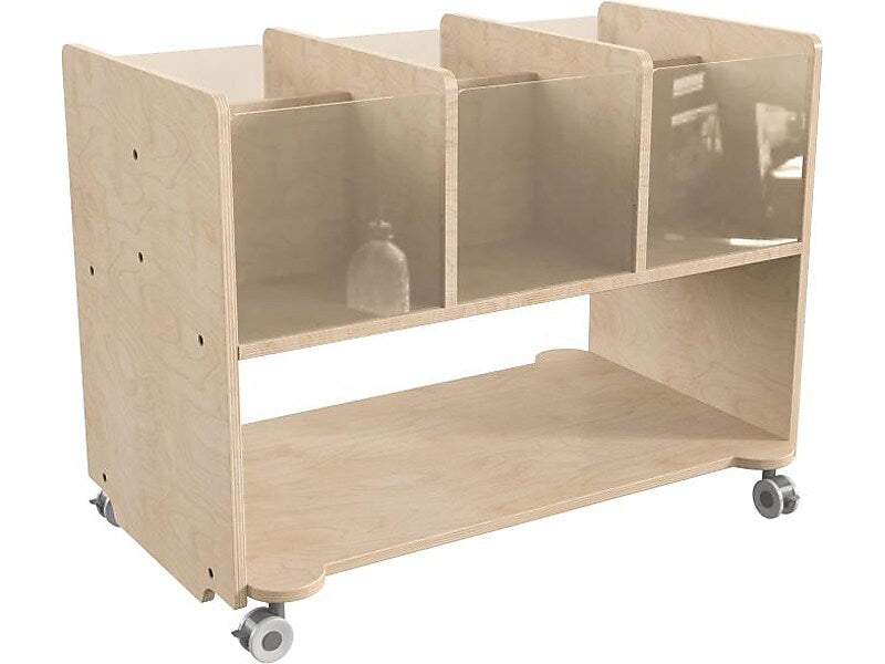 Flash Furniture Bright Beginnings Mobile 7-Section Storage Cart, 24.5