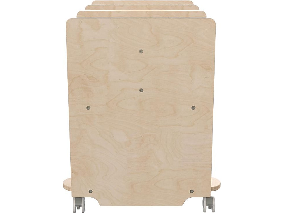 Flash Furniture Bright Beginnings Mobile 7-Section Storage Cart, 24.5