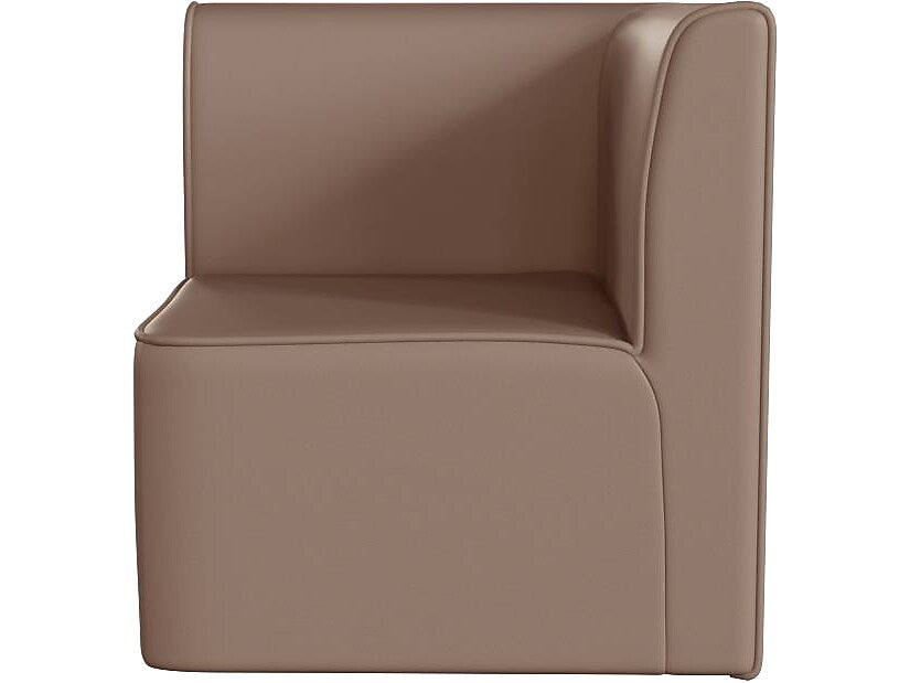 Flash Furniture Bright Beginnings Vinyl Classroom Modular 1-Seater Corner Chair, Brown