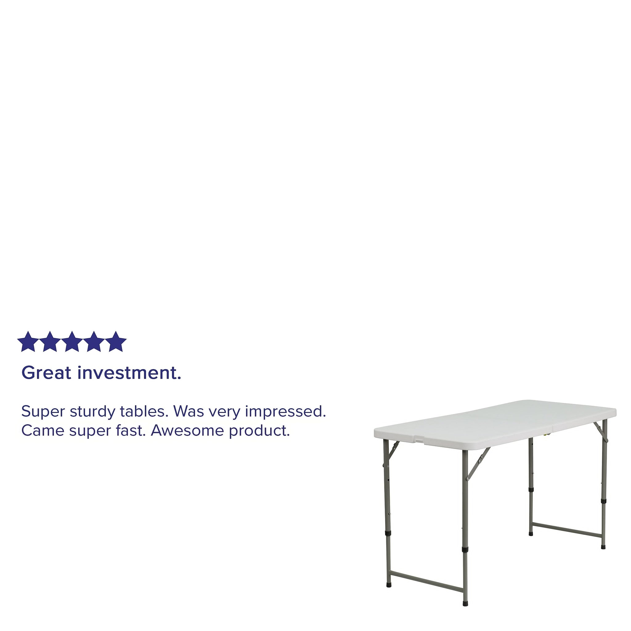 Flash Furniture Elon Folding Table, 47.75