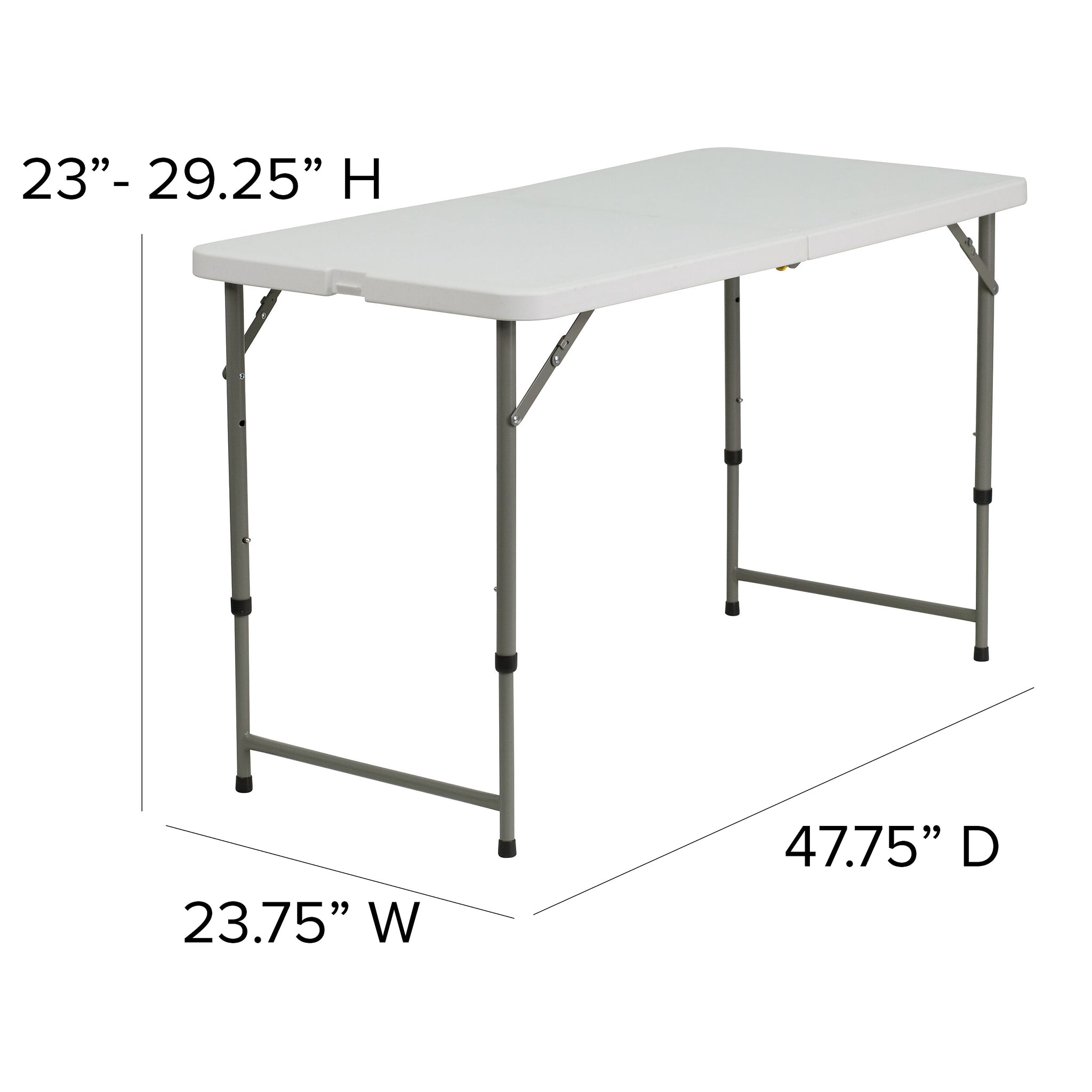 Flash Furniture Elon Folding Table, 47.75
