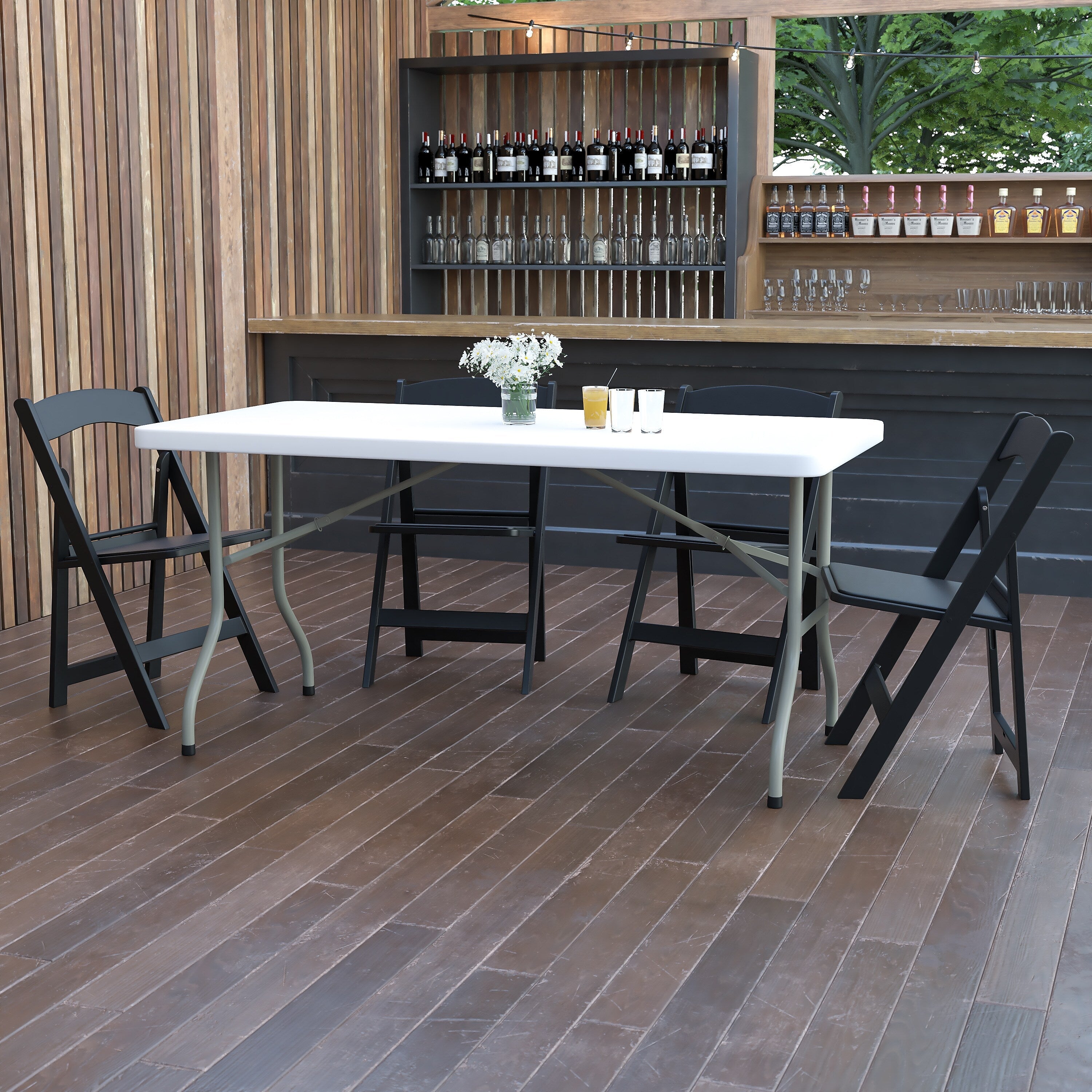 Flash Furniture Elon Folding Table, 60