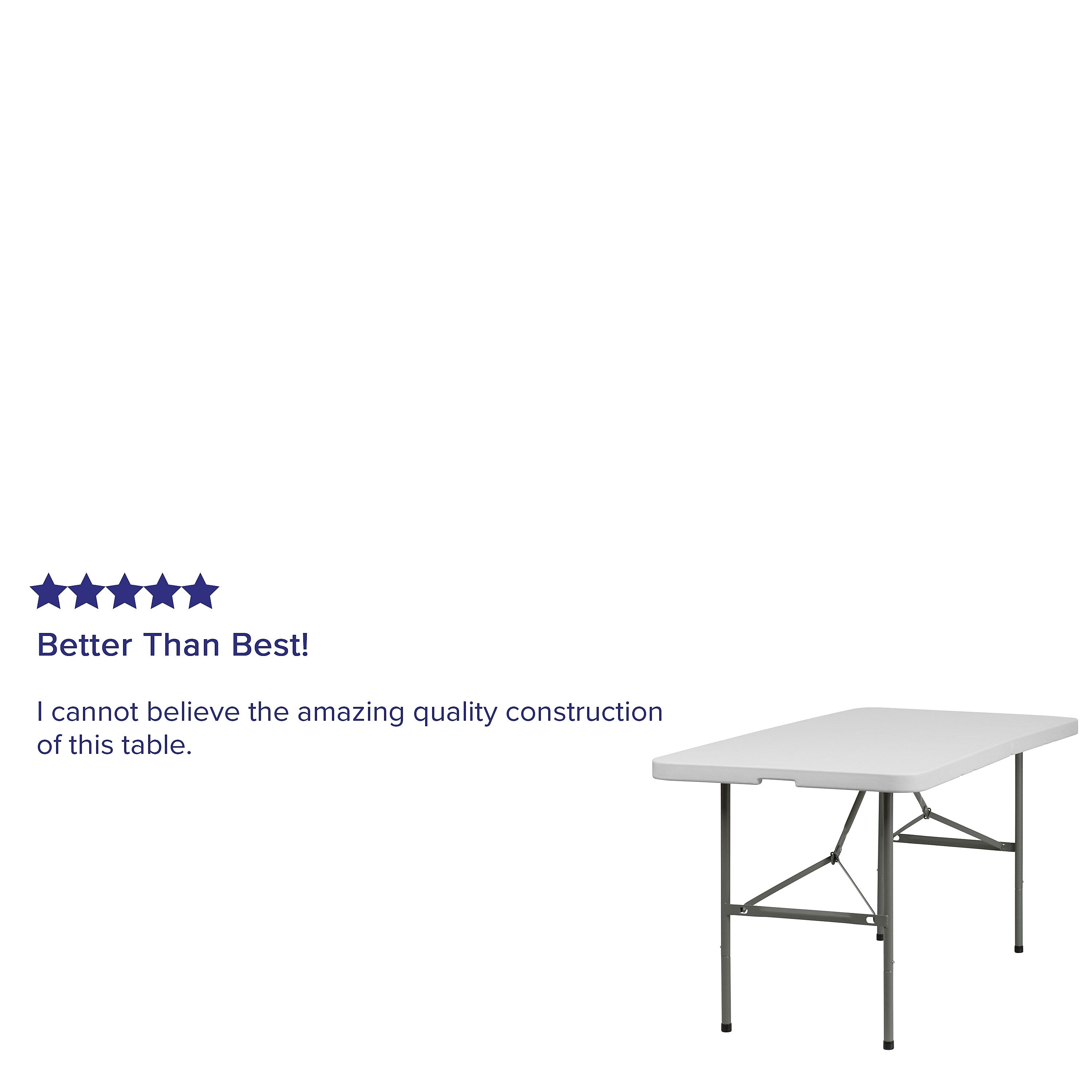 Flash Furniture Elon Folding Table, 60
