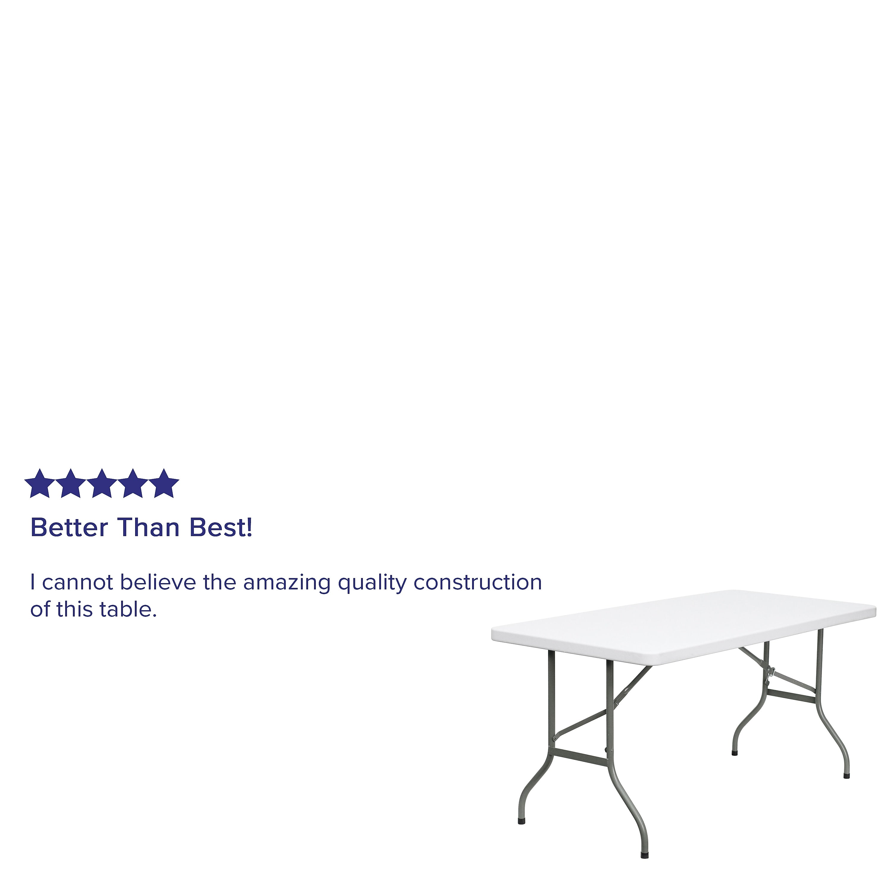 Flash Furniture Elon Folding Table, 60