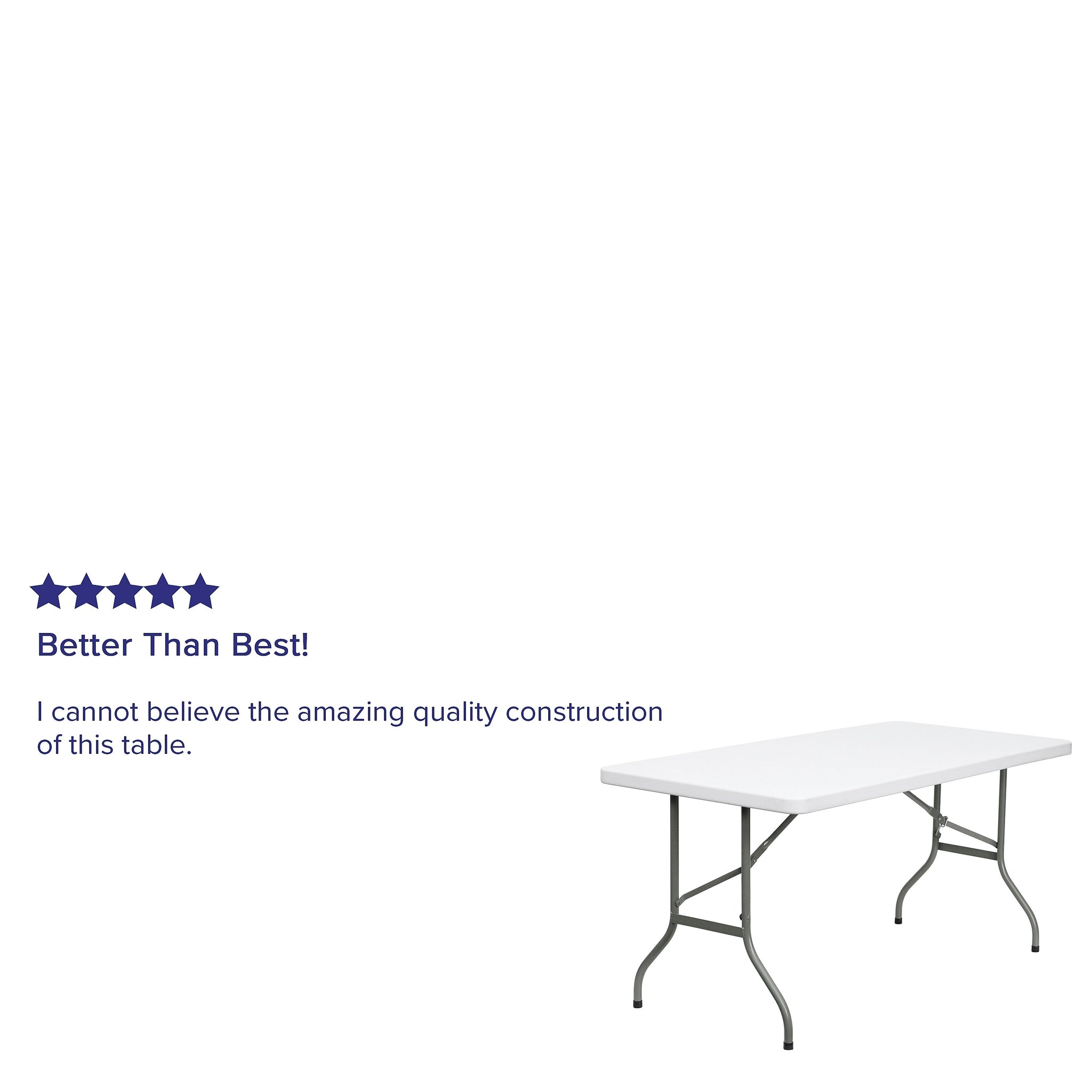 Flash Furniture Elon Folding Table, 60