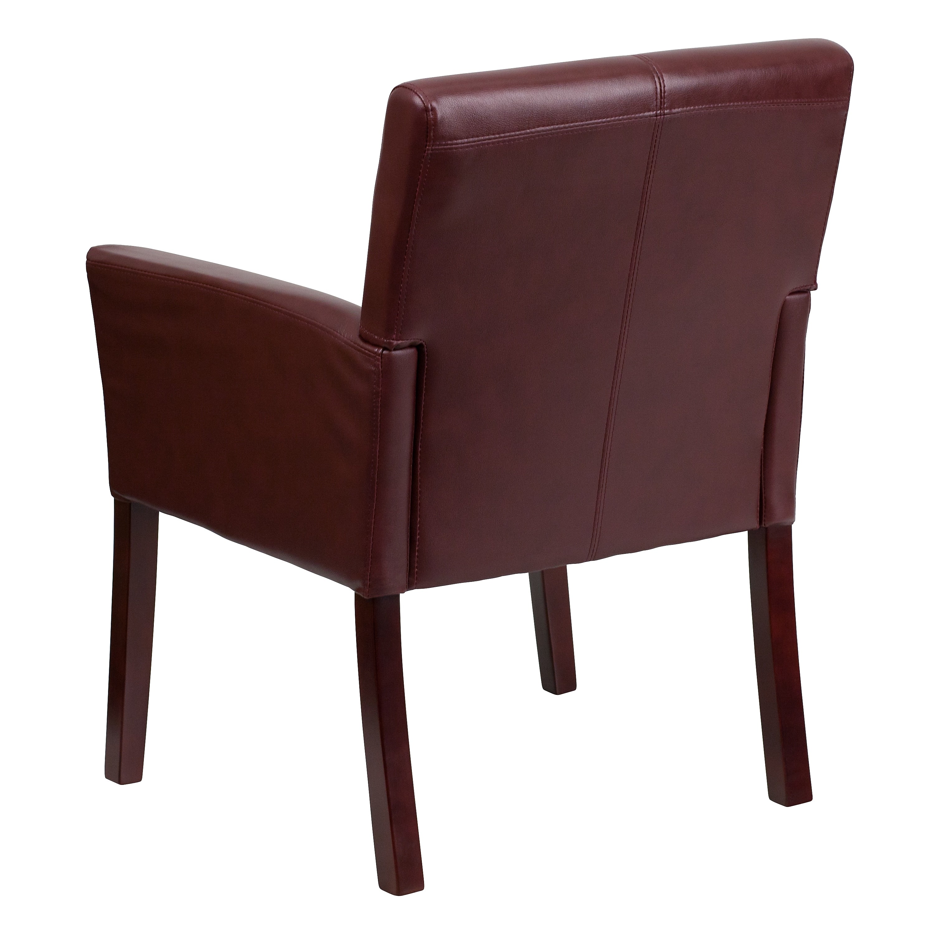 Flash Furniture Executive Leather Reception Chair, Burgundy